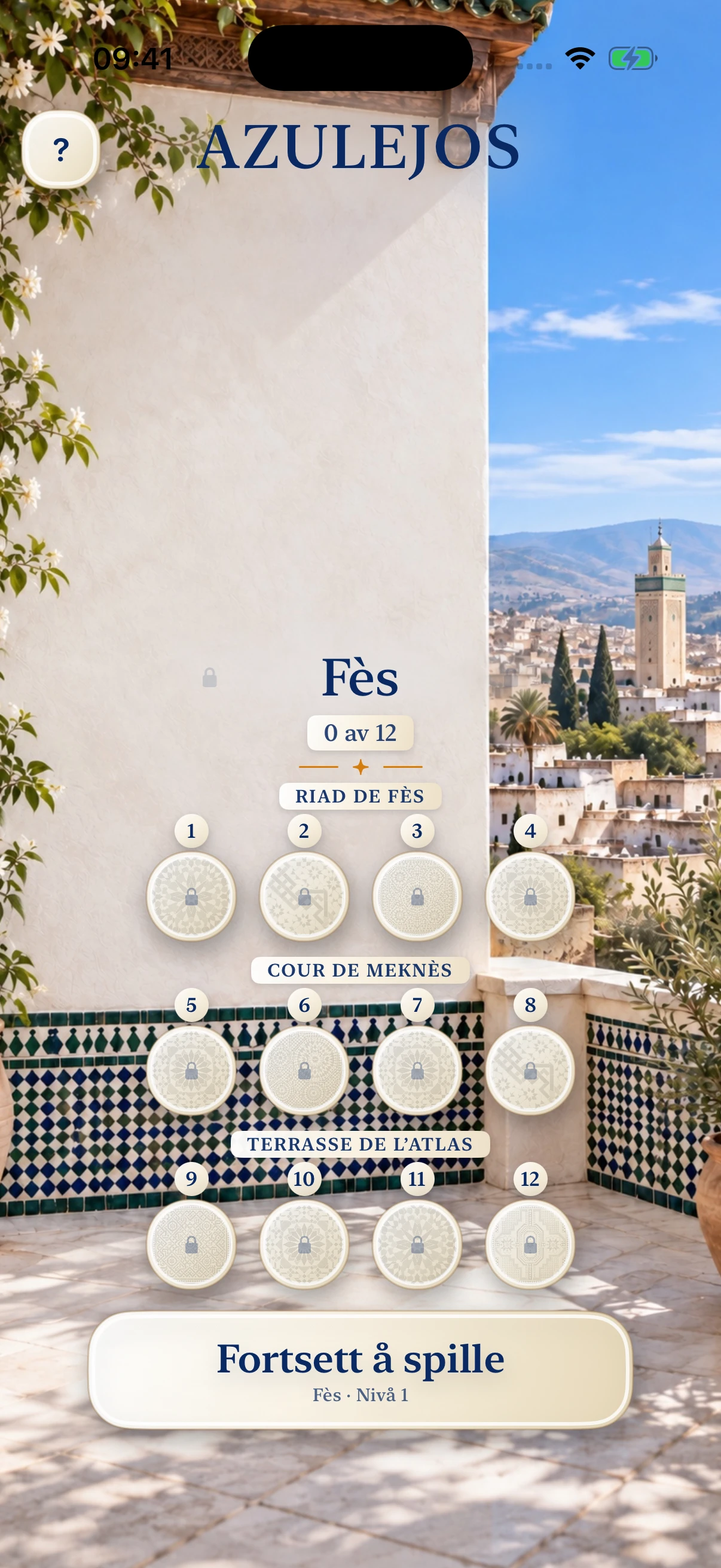 AZULEJOS i kapittelet Fès